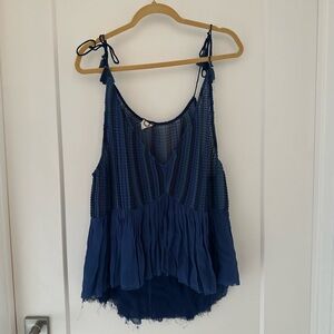 Anthropologie Deep Blue Camisole Top